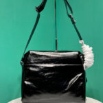 Prada Leather Shoulder Bag 2VD062 Black